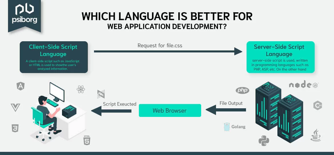 best web application development language